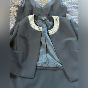 Tahari cropped blazer dress set